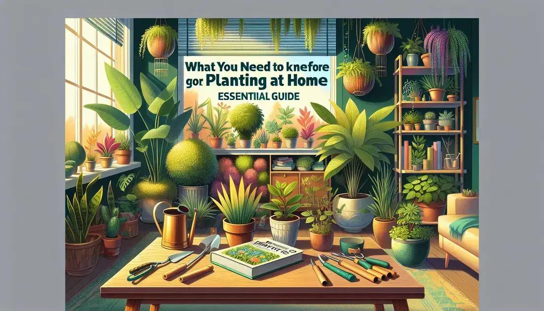 O que preciso saber antes de plantar em casa: Guia Essencial