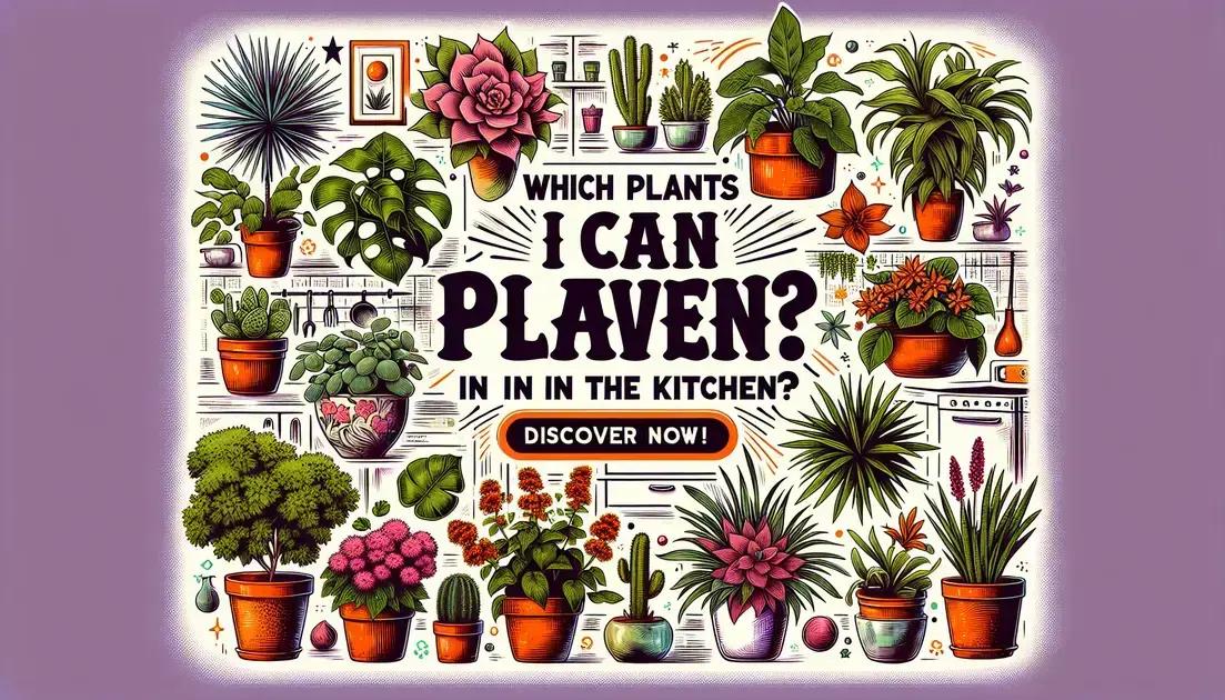 Quais plantas posso ter na cozinha? Descubra agora!