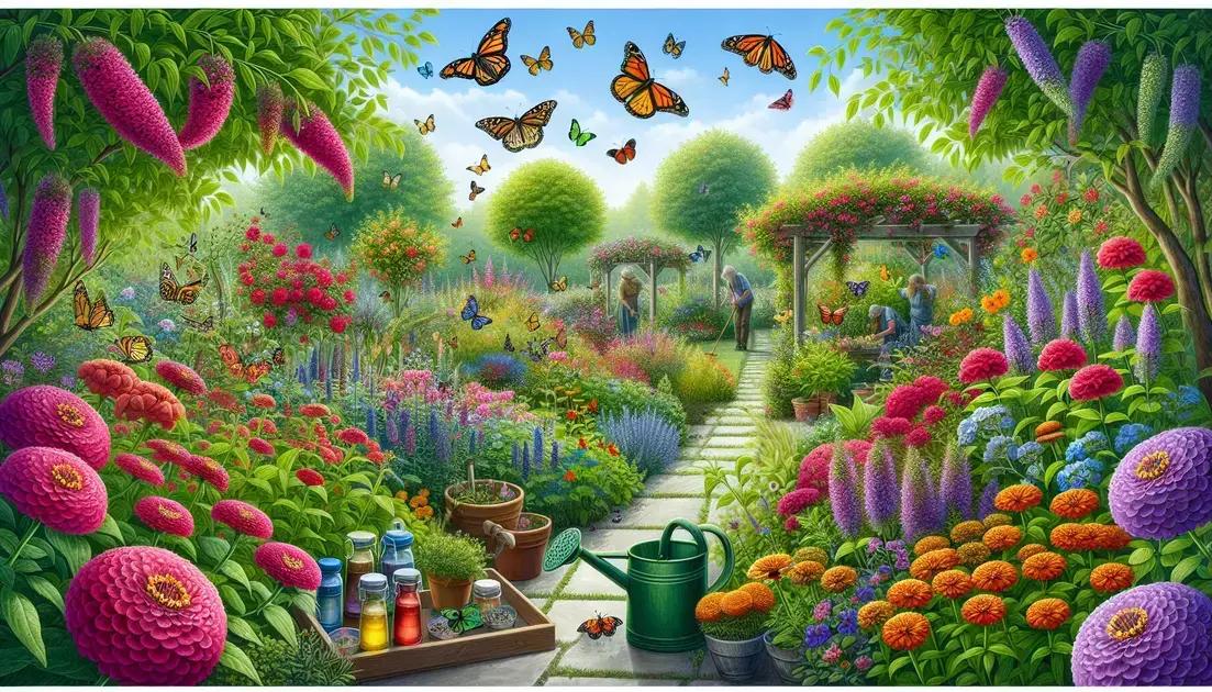 Como criar um jardim atrativo para borboletas Como criar um jardim atrativo para borboletas