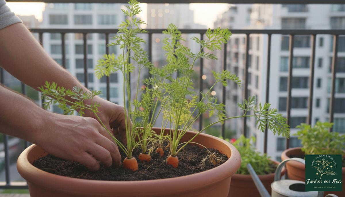 Cenoura em vaso funciona?