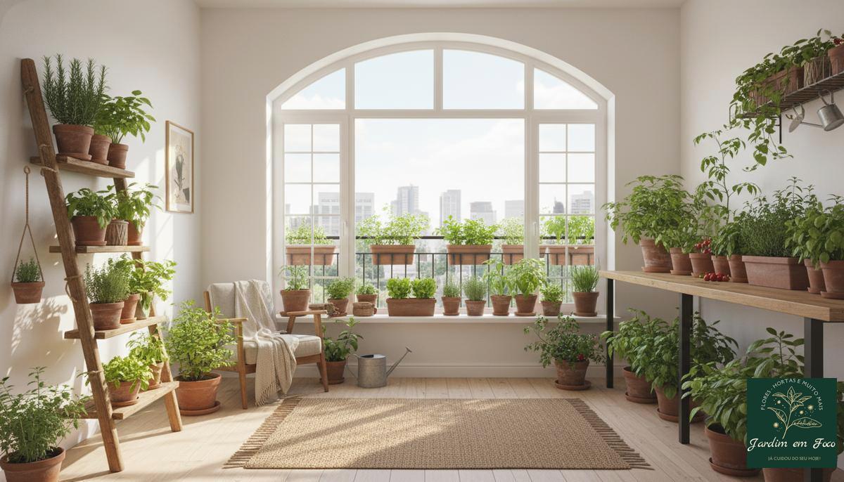 Como montar uma horta em apartamento pequeno