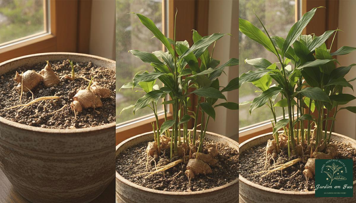 Gengibre em vaso: passo a passo