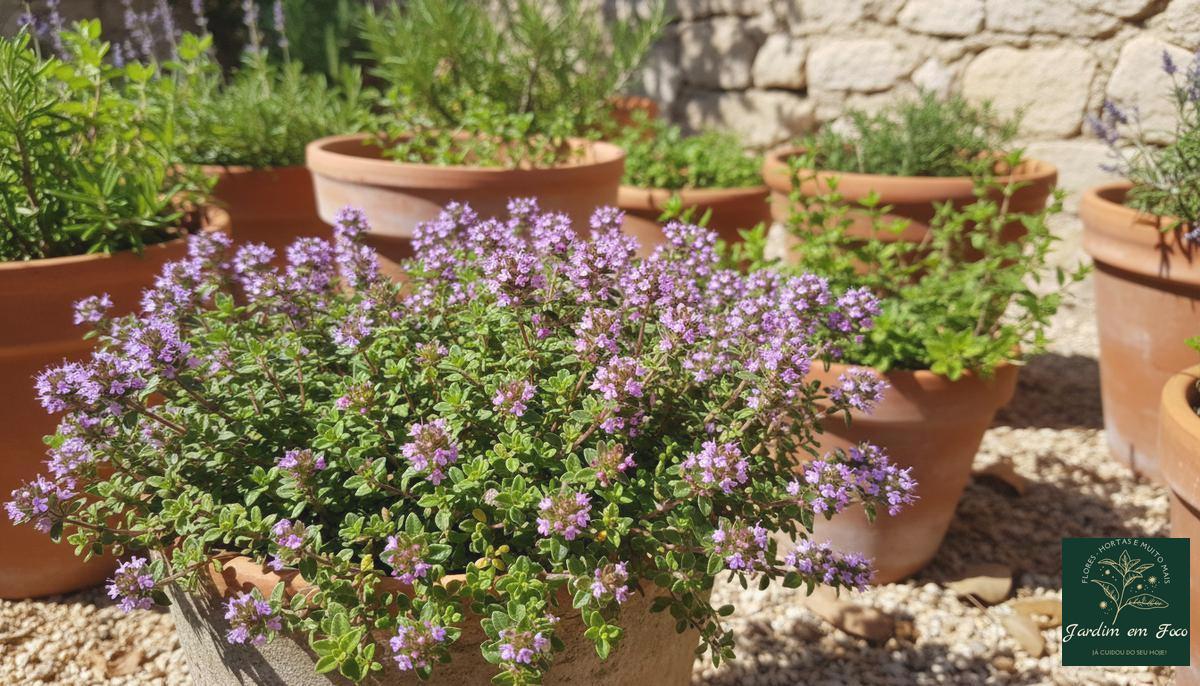 Tomilho roxo no paisagismo e dicas de manutenção
